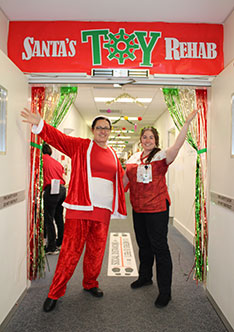 Clinical Nurse Manager Rebecca Turner and Nurse Emma Carr.