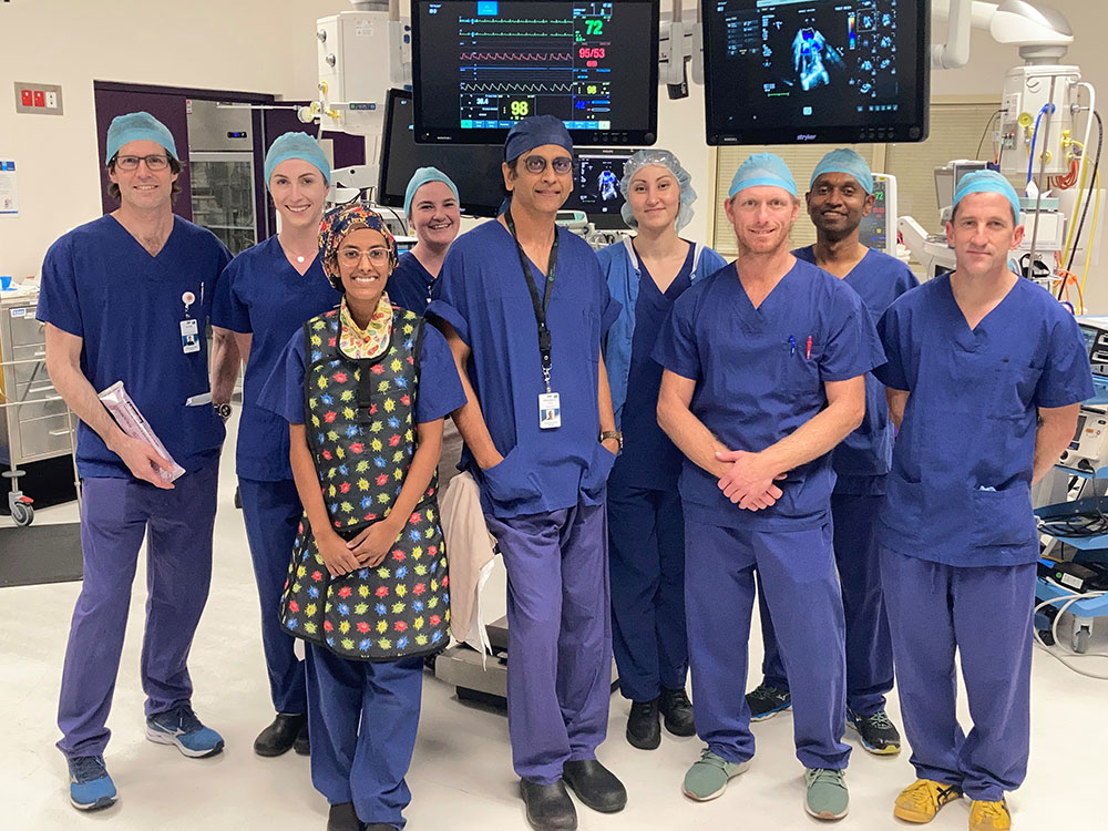 The medical team who performed the 50th HyCASA surgery at Hollywood Private Hospital.