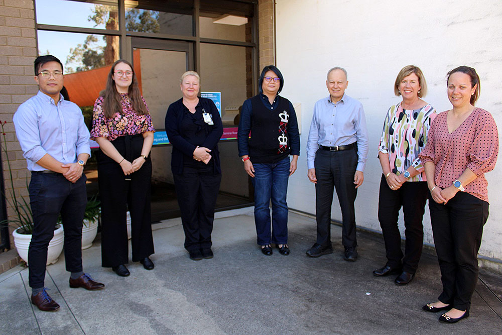 Hollywood Private Hospital team members from the Clinical Trials Unit and the Research Foundation.